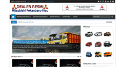 Desktop Screenshot of mitsubishipekanbaru.com